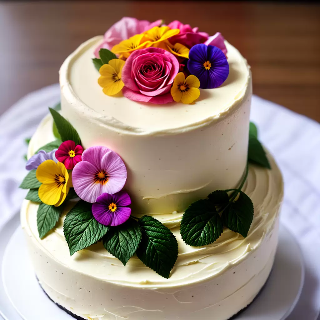 Como Decorar Um Bolo De Anivers rio Com Flores Comest veis como-decorar-um-bolo-de-anivers-rio-com-flores-comest-veis