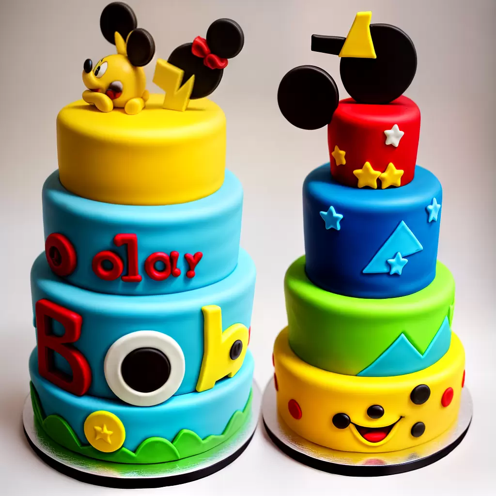 Fotos bolo personagens desenhos fondant aniversario