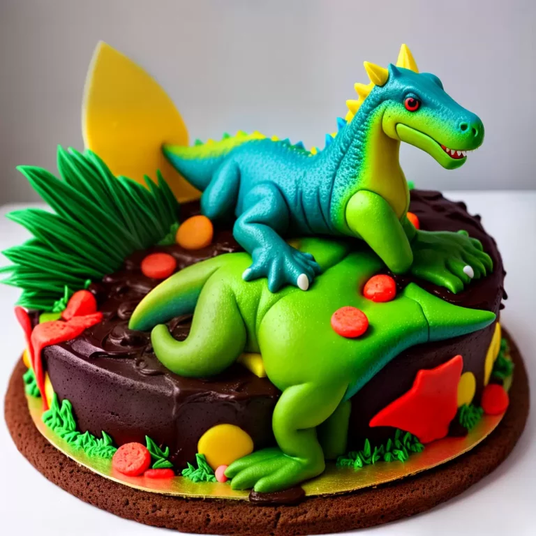 Como fazer um bolo de aniversário com decoração de dinossauros