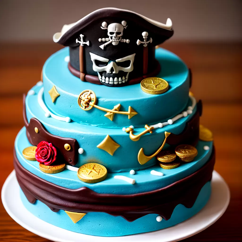 Fotos bolo aniversario tema pirata fondant mapa tesouro navio skull