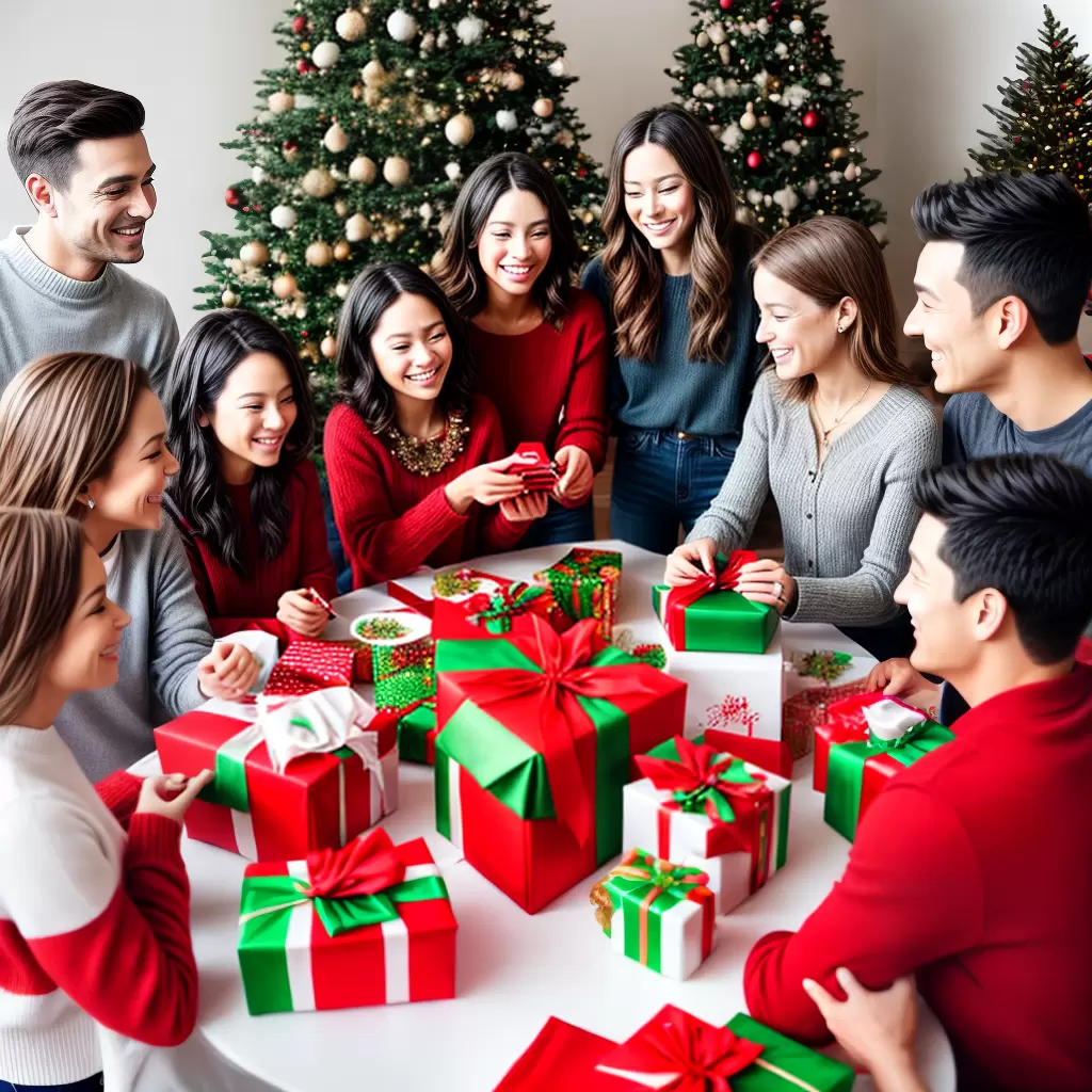 Fotos amigos celebracao presentes natal