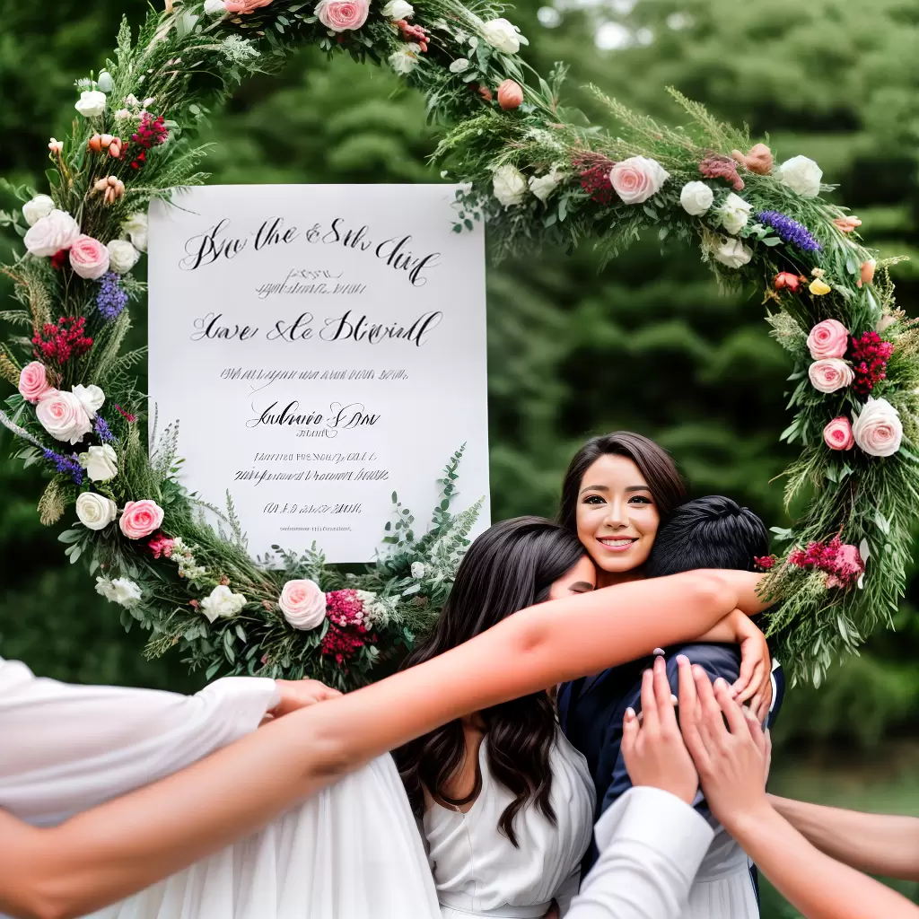 Fotos noivos anel floral save the date