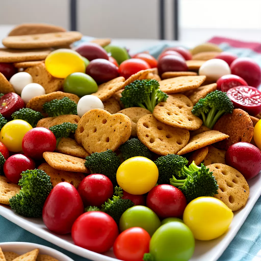 Fotos finger food colorido mesa decorada