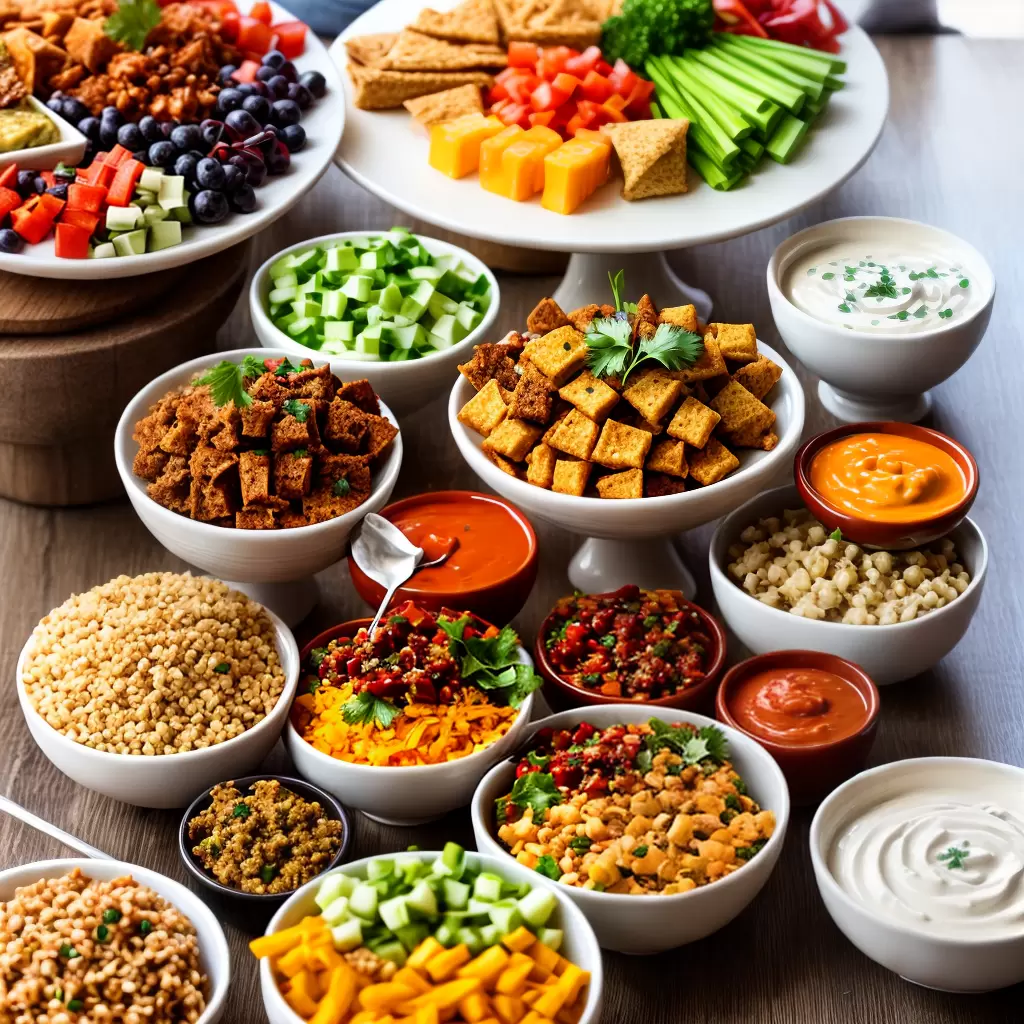 Fotos buffet finger food salgados molhos