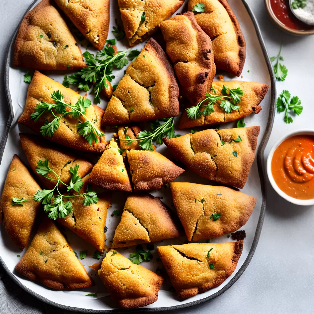 Fotos petiscos crocantes samosas empanadas quiches