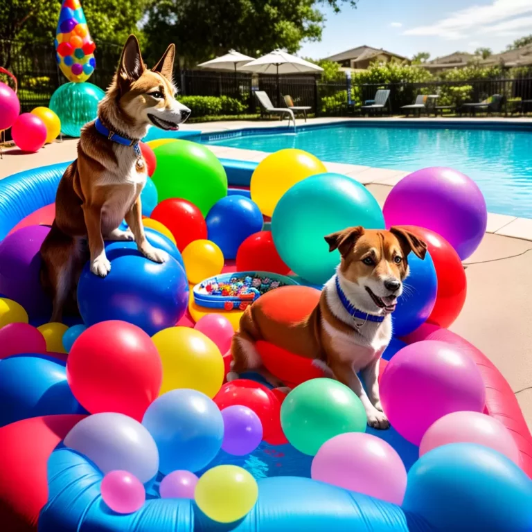 Como fazer uma festa de aniversário de pet à beira da piscina