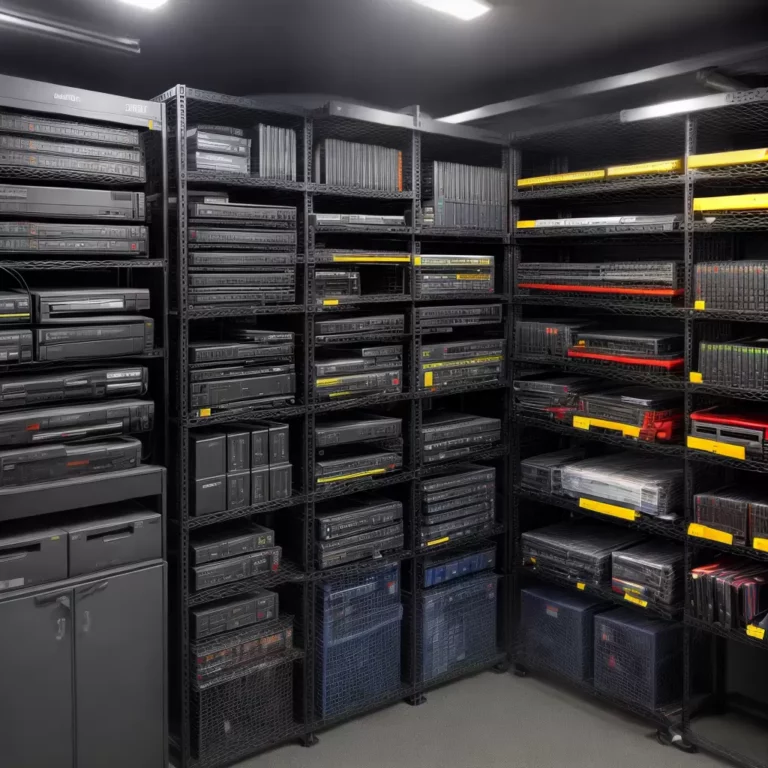 Racks para guardar objetos de comunicação e telefonia