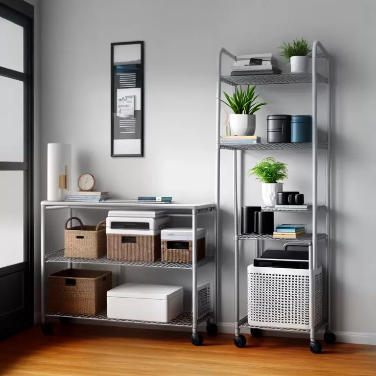 Racks para guardar itens de climatização e aquecimento