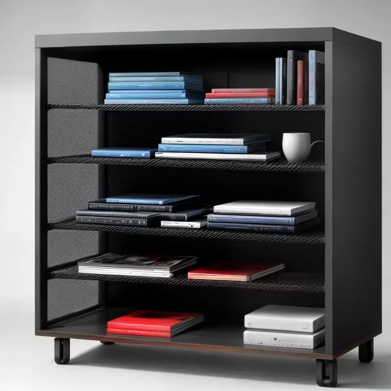 Racks para guardar objetos de automação e tecnologia