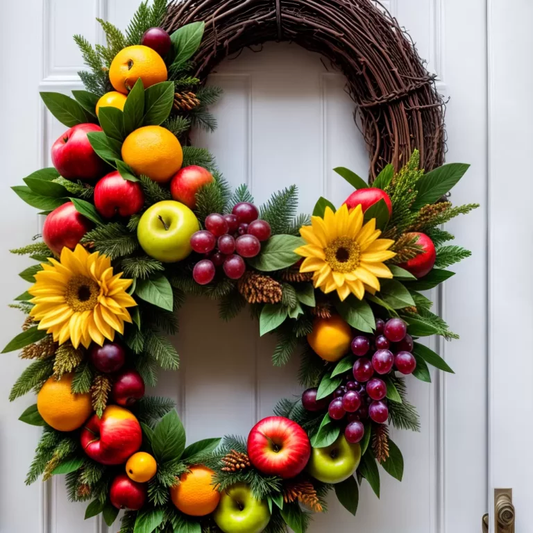 Frescor em Cores: Enfeites de Porta com Tema de Frutas