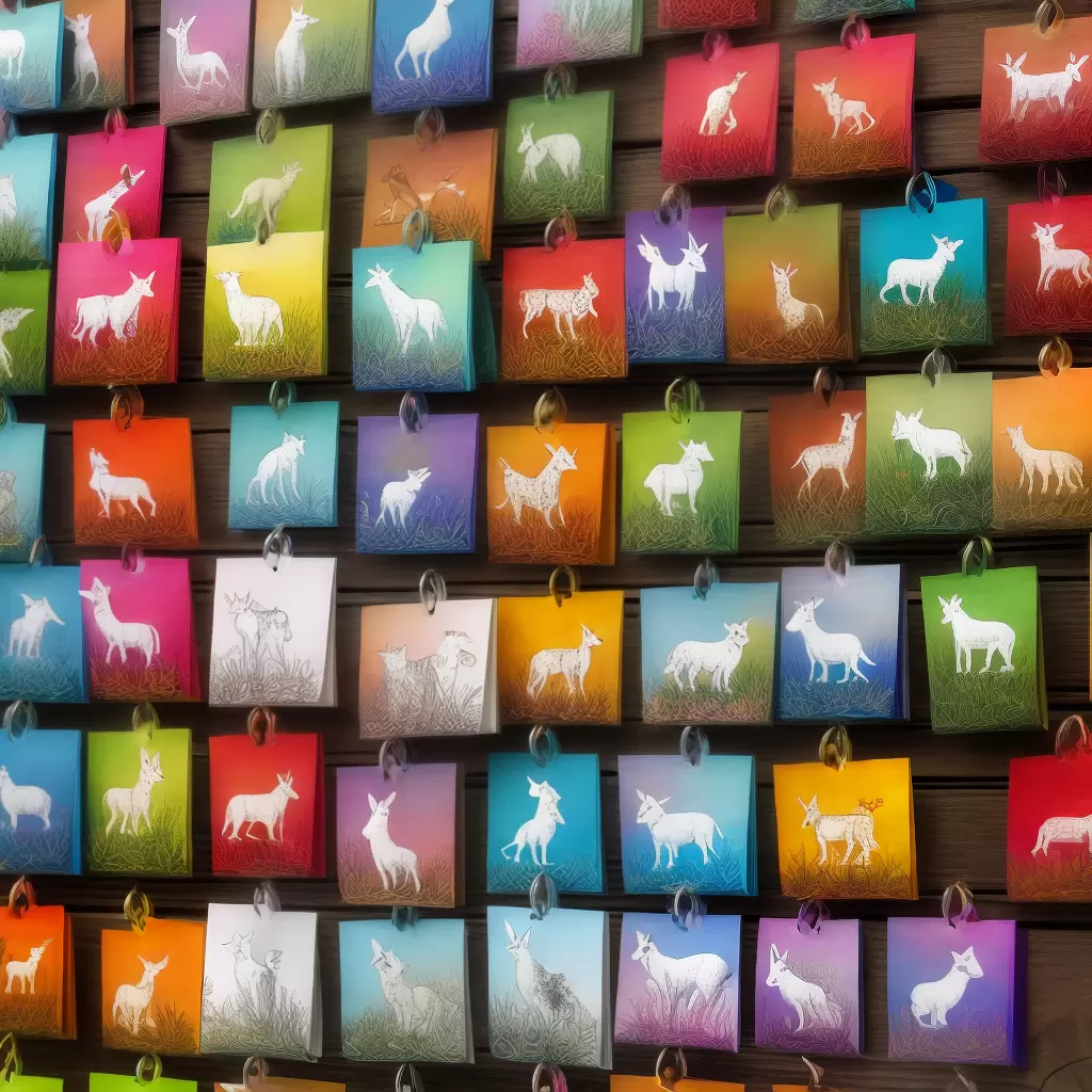 Fotos ganchos porta animais fofos coloridos