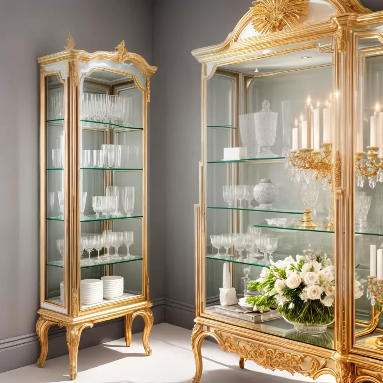 Cristaleiras de vidro: transparência e elegância