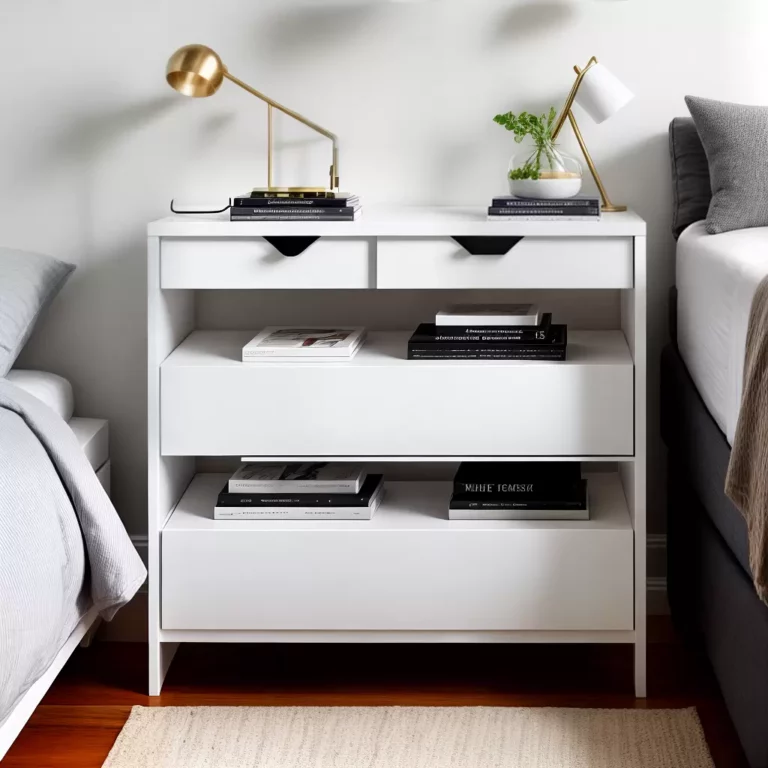 Mesas de cabeceira para quartos minimalistas
