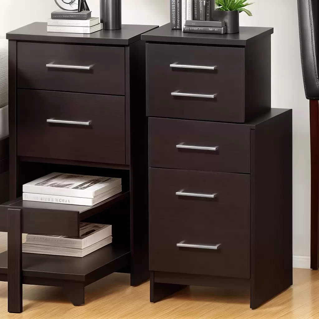 Fotos criado mudo preto moderno gaveta