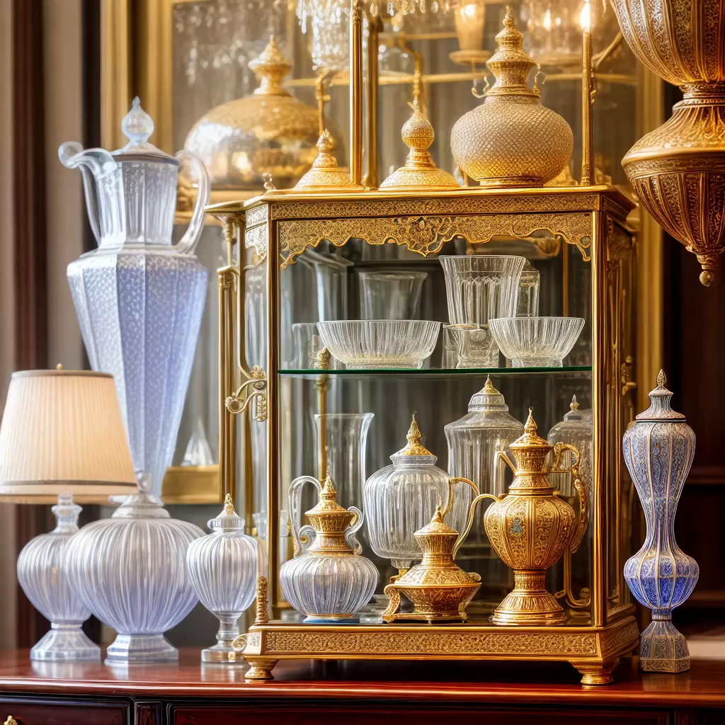 Fotos armario cristal porcelana luz decoracao oriental