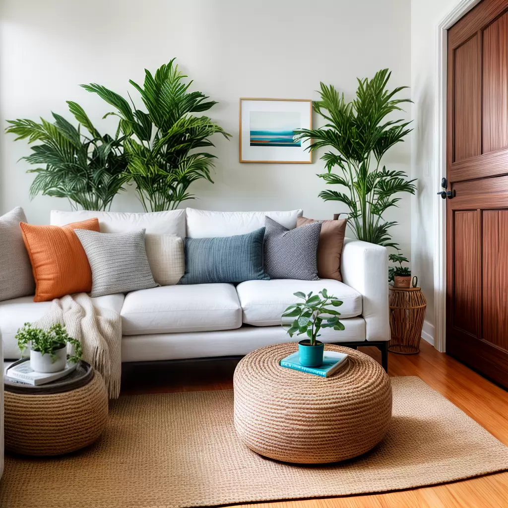 Fotos sala estar madeira sofa plantas