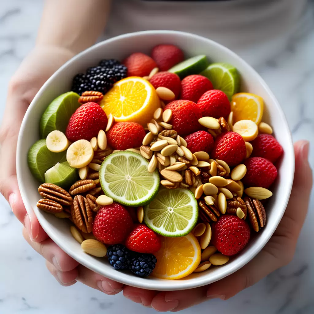 Fotos tigela puffs frutas nozes saudavel 1
