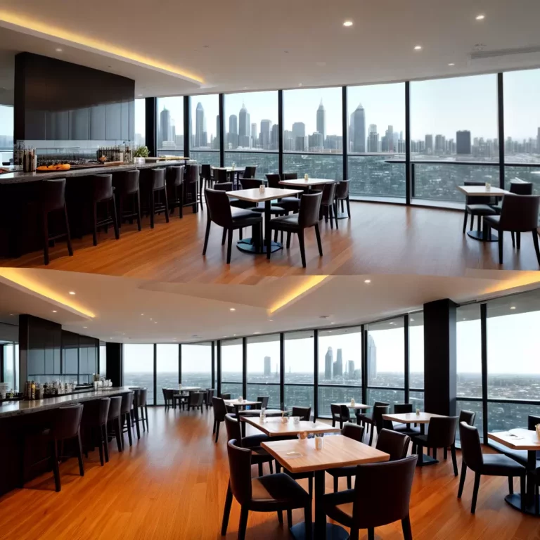 Piso laminado em espaços comerciais: restaurantes, lojas e escritórios