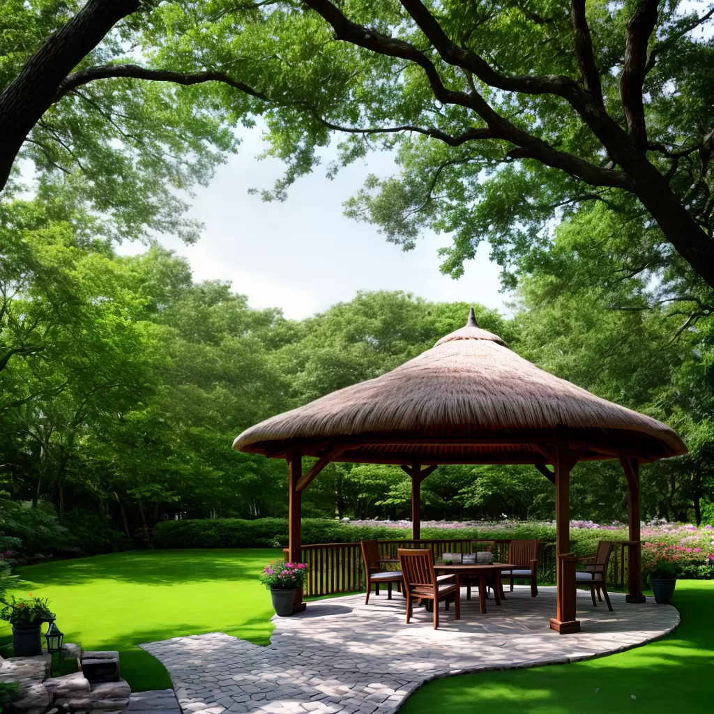 Fotos gazebo madeira jardim encontro