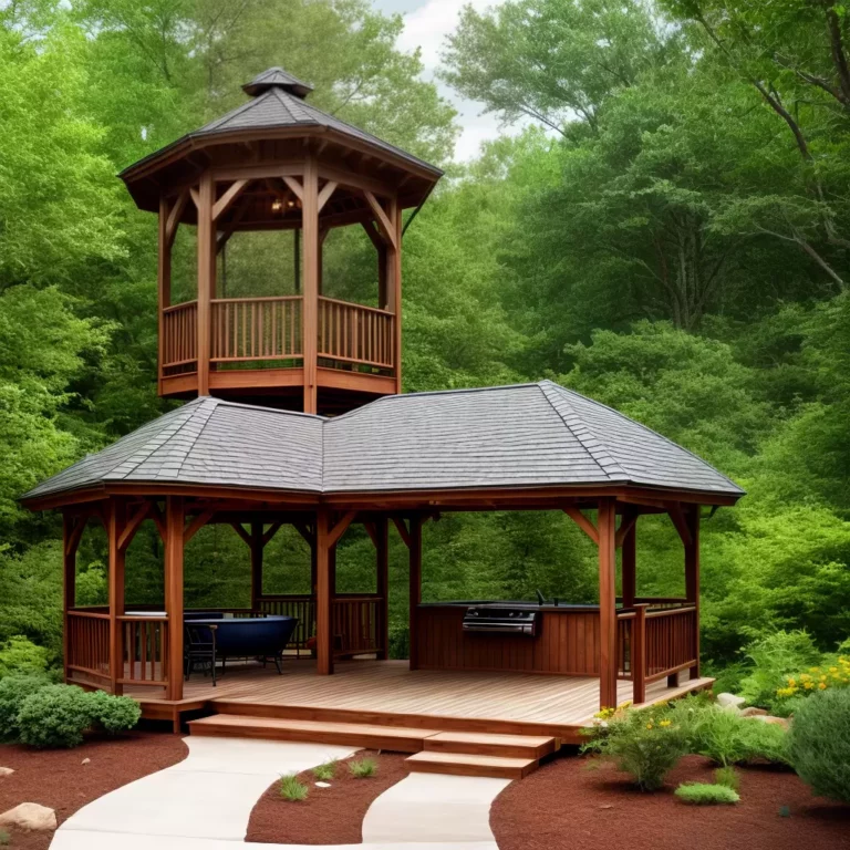 Gazebo com ofurô: como criar um espaço relaxante em casa