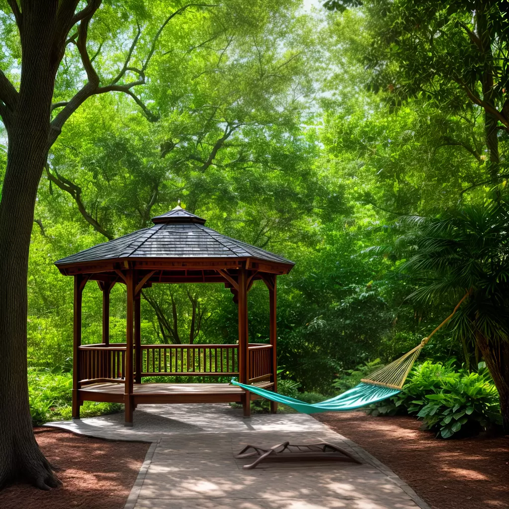 Fotos gazebo rede relaxar natureza 1