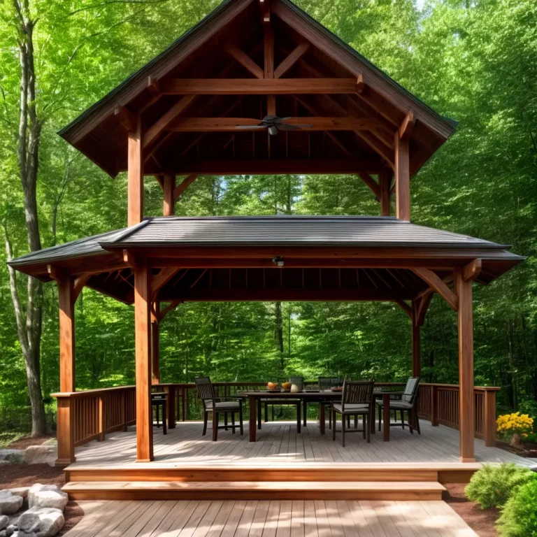 Gazebo com deck: como criar um espaço elegante e moderno