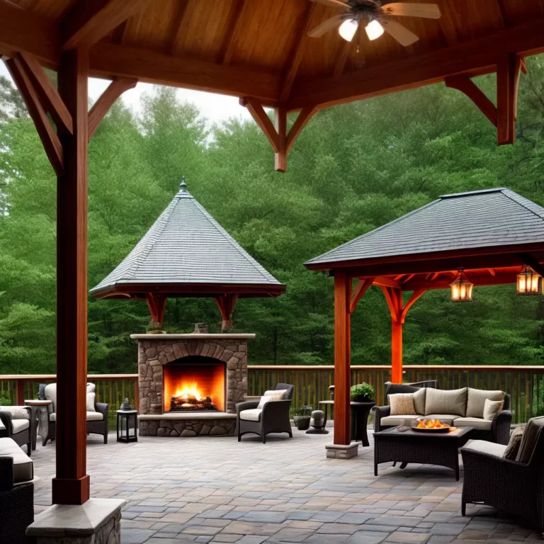 Gazebo com lareira: como criar um ambiente aconchegante para os dias frios