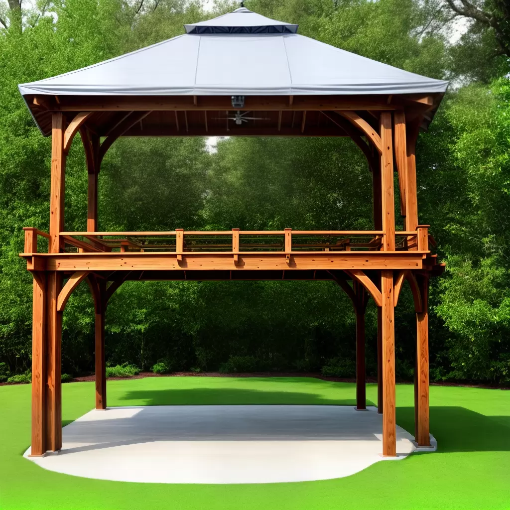 Fotos gazebo prova dagua ancorado
