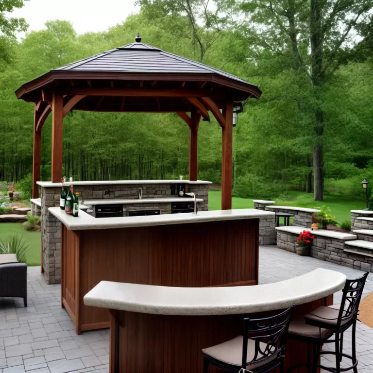 Gazebo com bar: como criar um espaço para happy hour