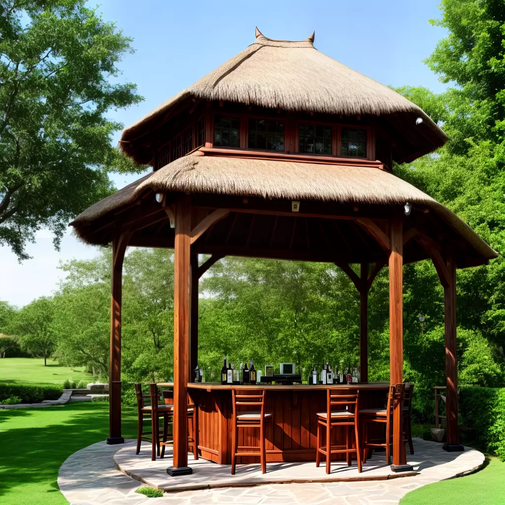 Gazebo com bar: como criar um espaço para happy hour