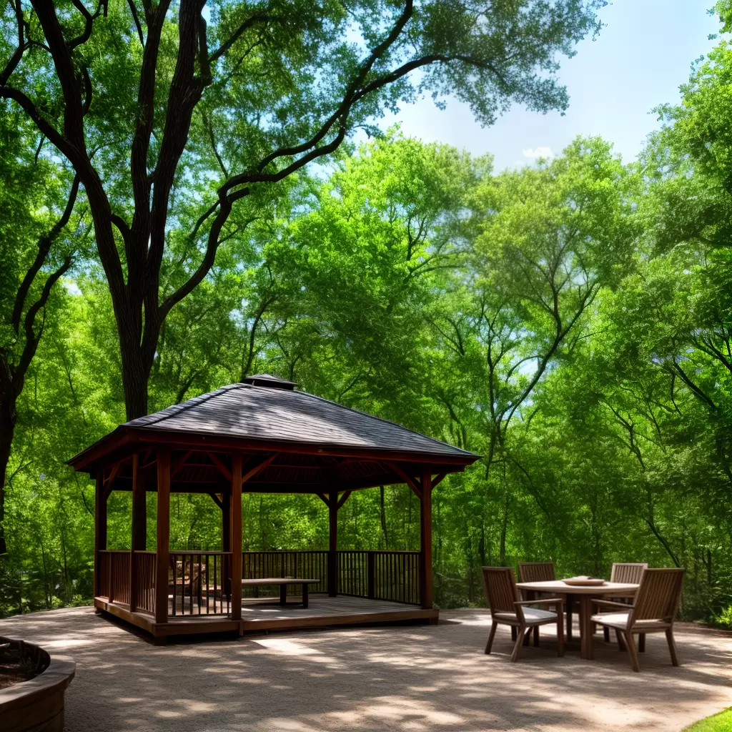 Fotos gazebo cama jardim