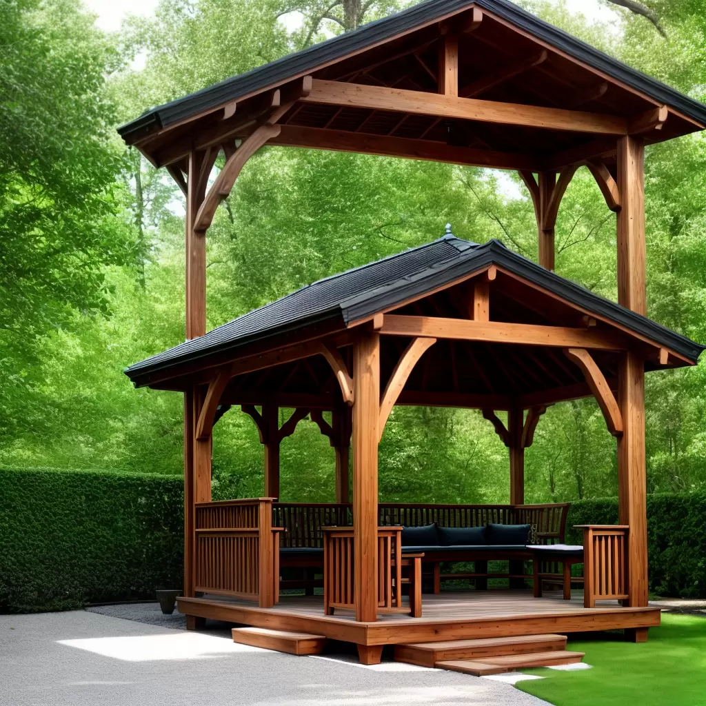 Fotos gazebo sauna natureza relaxamento 1