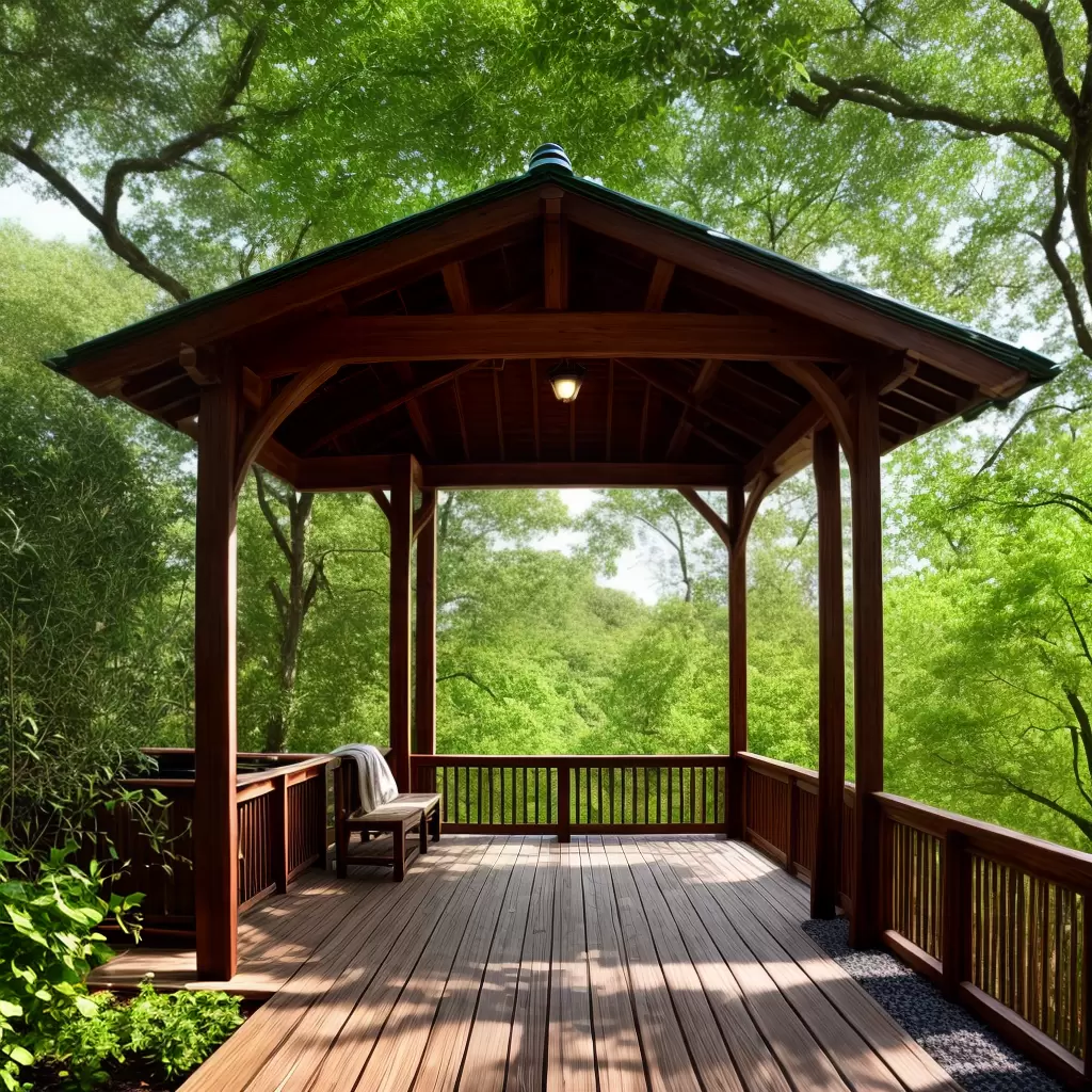Fotos gazebo jardim sauna relaxamento benches
