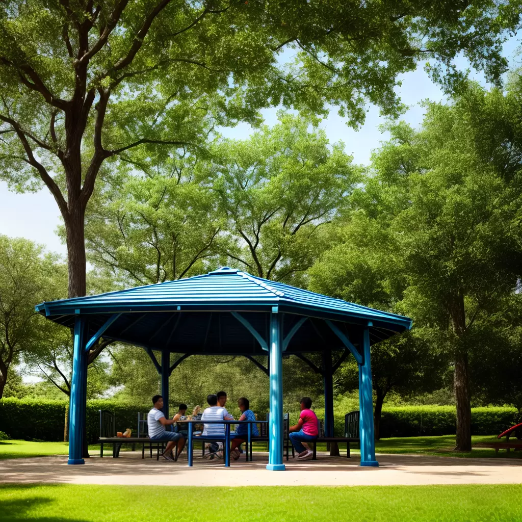 Fotos familia gazebo picnic parque criancas