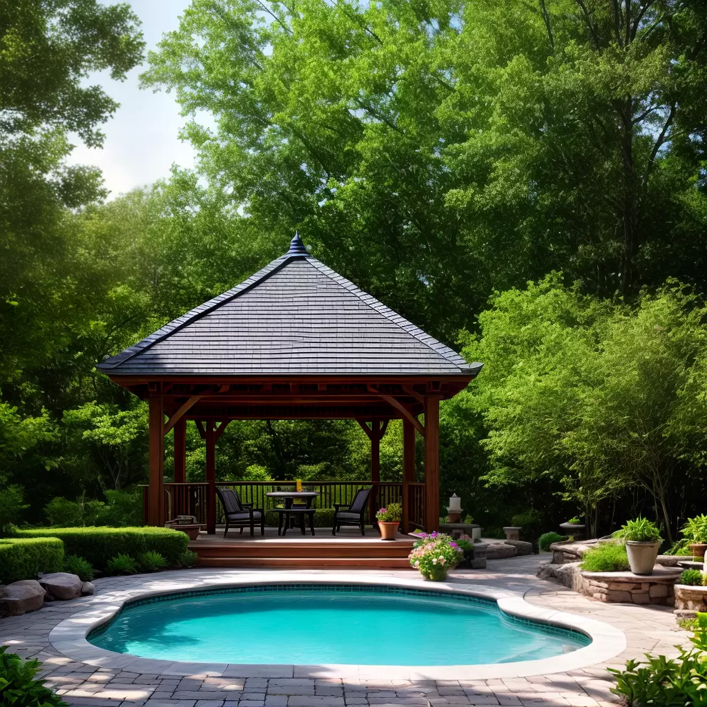 Fotos spa luxo jardim gazebo ofuro