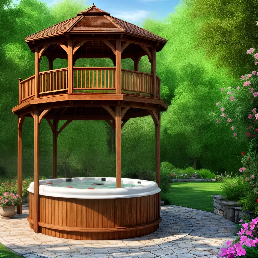 Fotos gazebo madeira jardim banheira