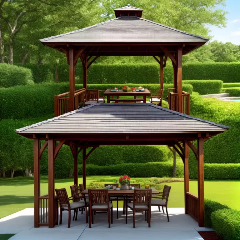 Gazebo com área para petiscos e drinks: como criar um espaço para happy hour e petiscos