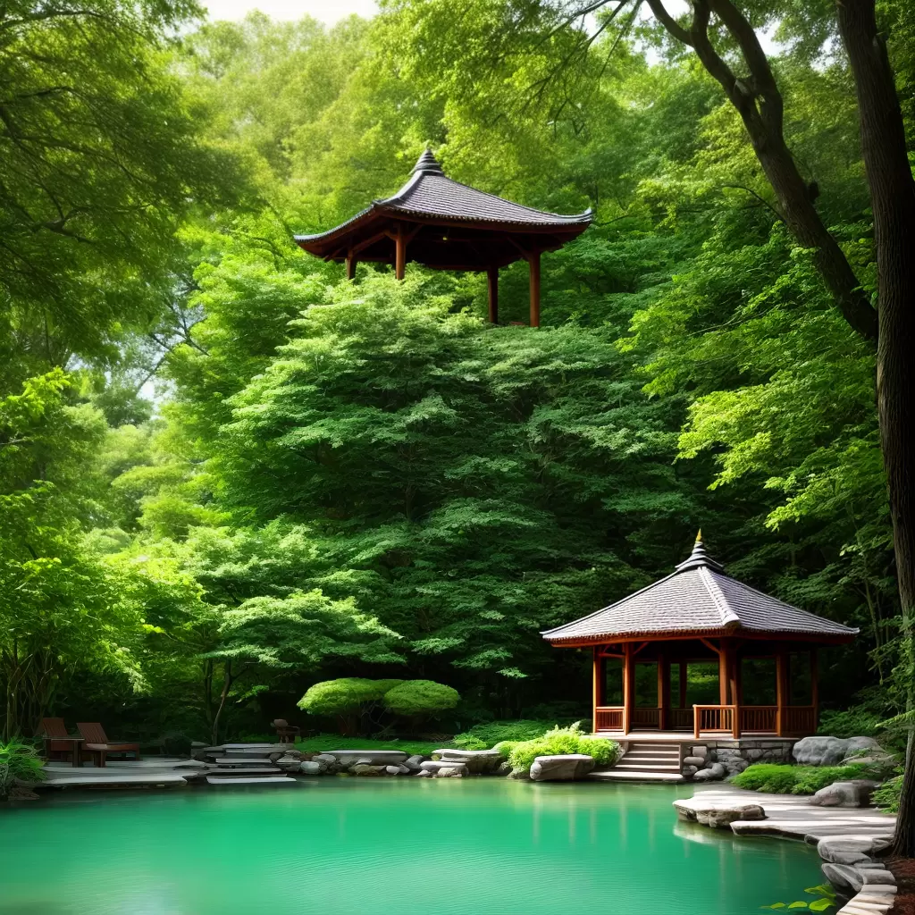 Fotos gazebo natureza lago yoga meditacao