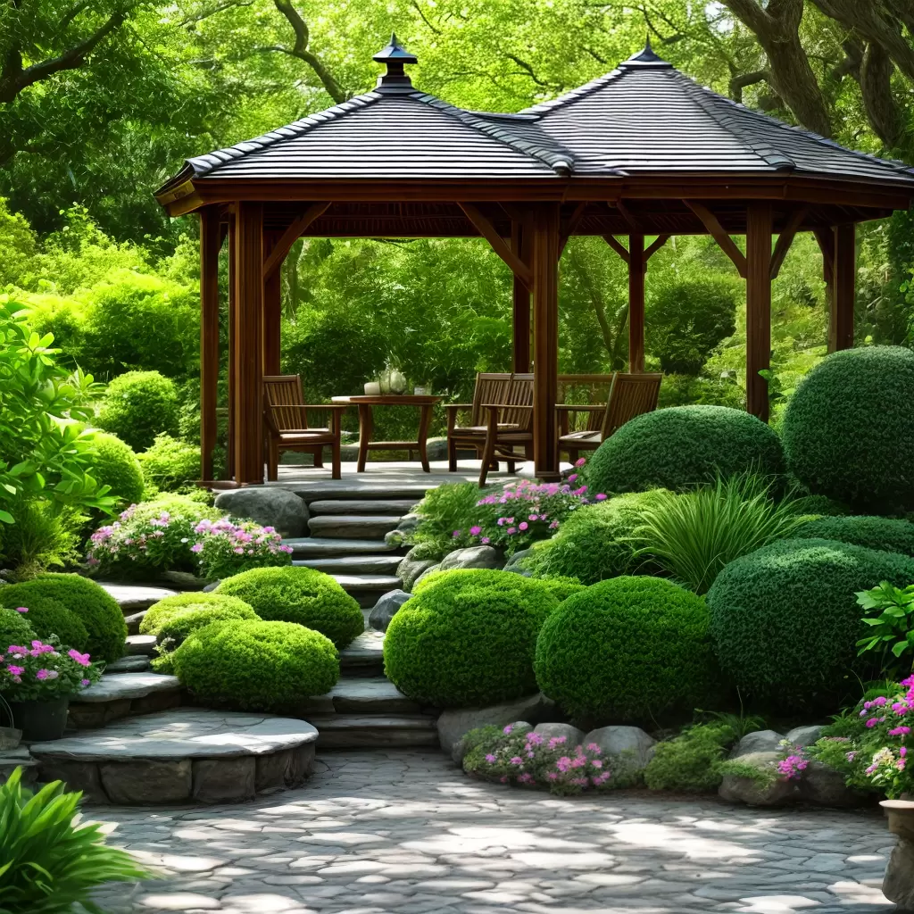 Fotos gazebo jardim meditacao yoga
