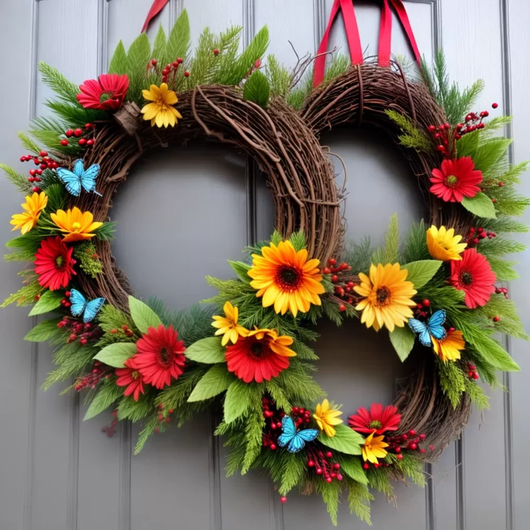 Natureza em Detalhes: Enfeites de Porta com Tema de Jardim