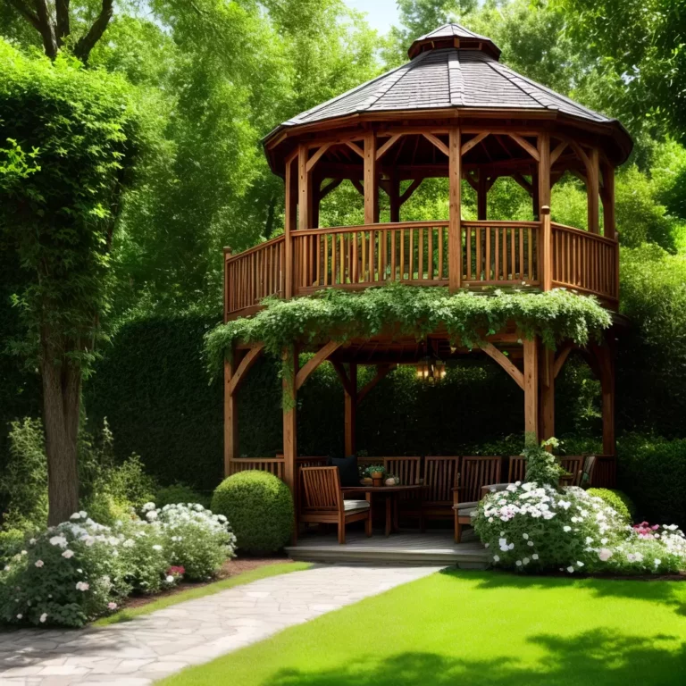 Gazebo com jardim vertical de temperos: como criar um espaço para colher temperos frescos para suas receitas