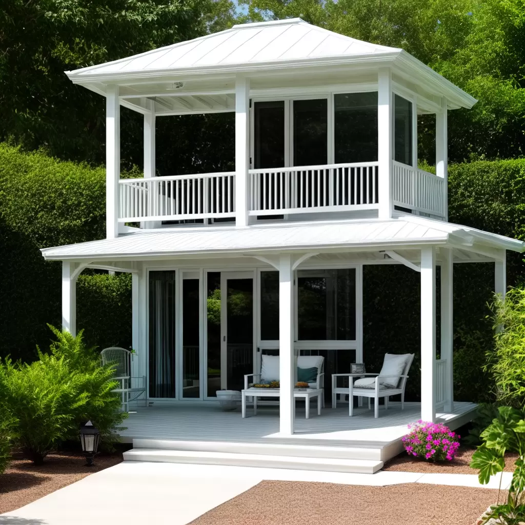 Fotos gazebo branco jardim limpo chique
