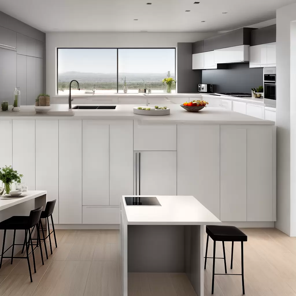 Fotos cozinha moderna porcelanato neutro