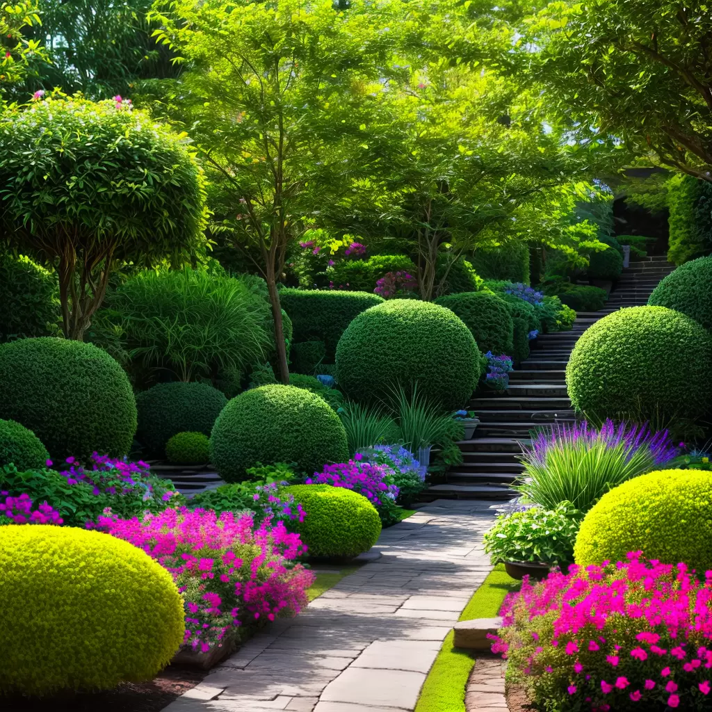 Fotos jardim exotico plantas cores serenidade
