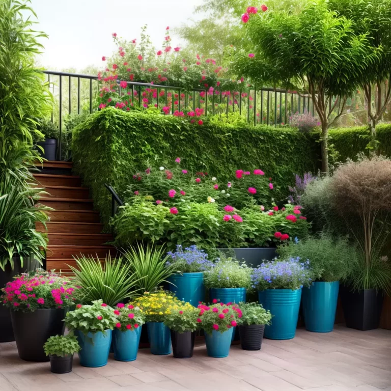 Jardins com vasos e cachepôs: decoração e versatilidade