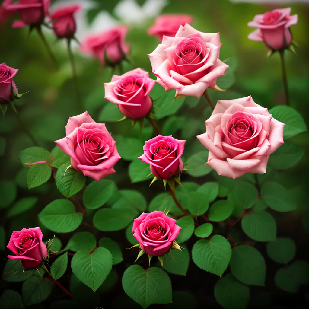 Fotos rosa pink orvalho petalas folhagem