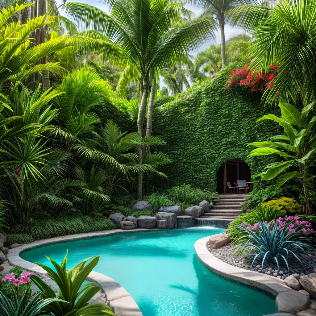Fotos jardim exotico tropical suculentas