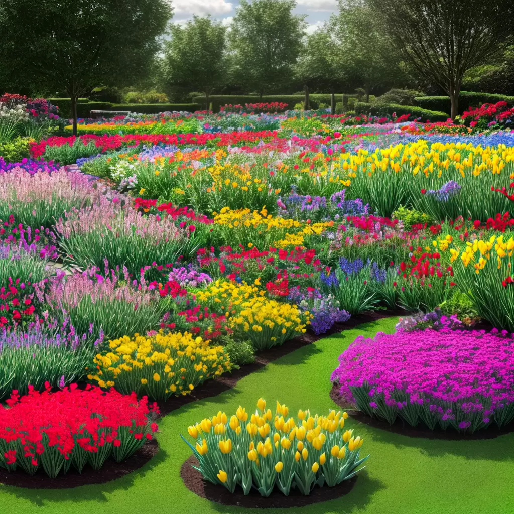 Fotos jardim colorido flores tulipas hyacinths
