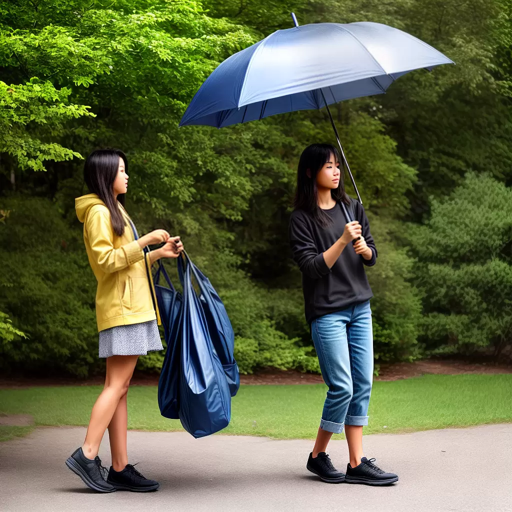 Fotos guarda chuva dobrando protecao