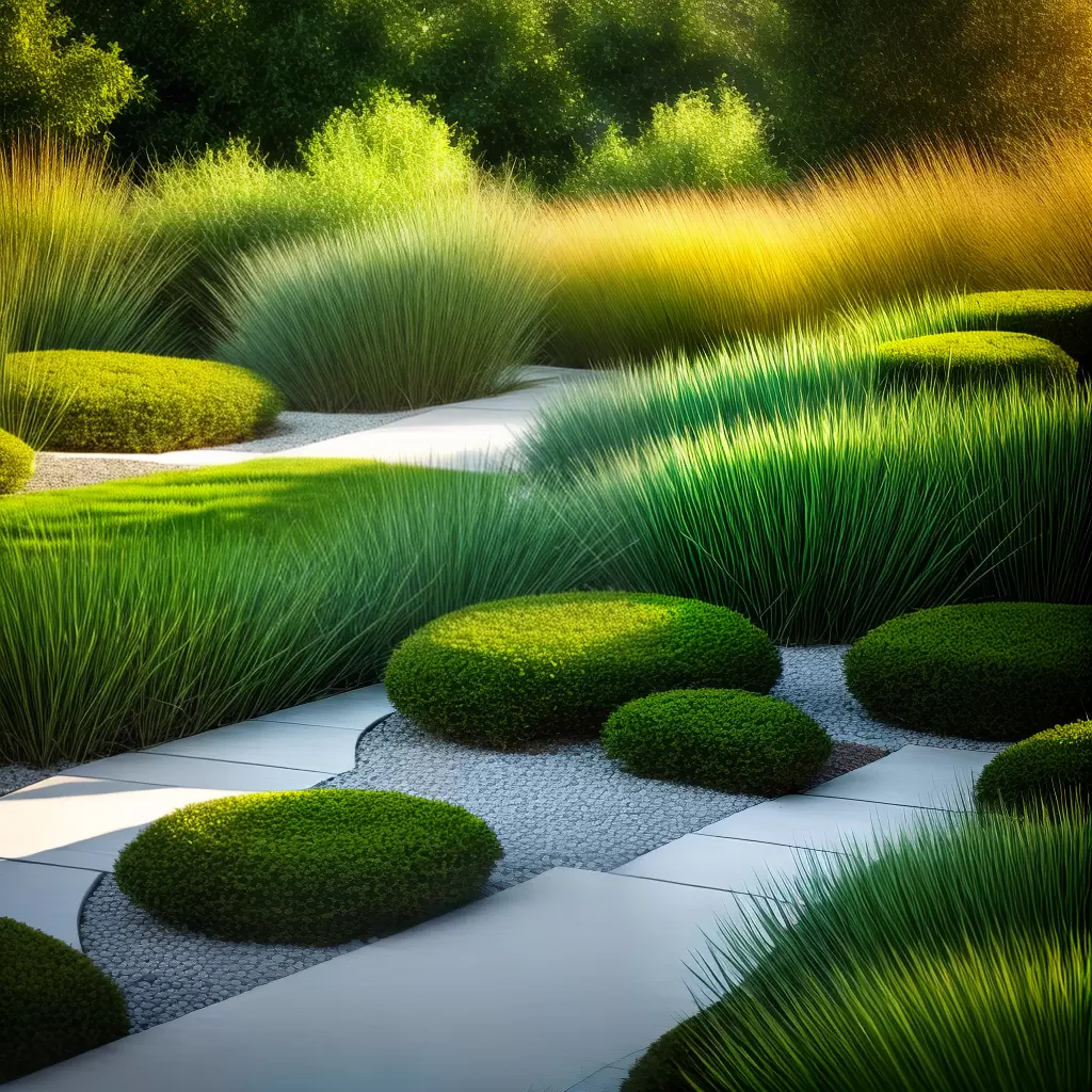 Fotos grama ornamental verde sensacao jardim